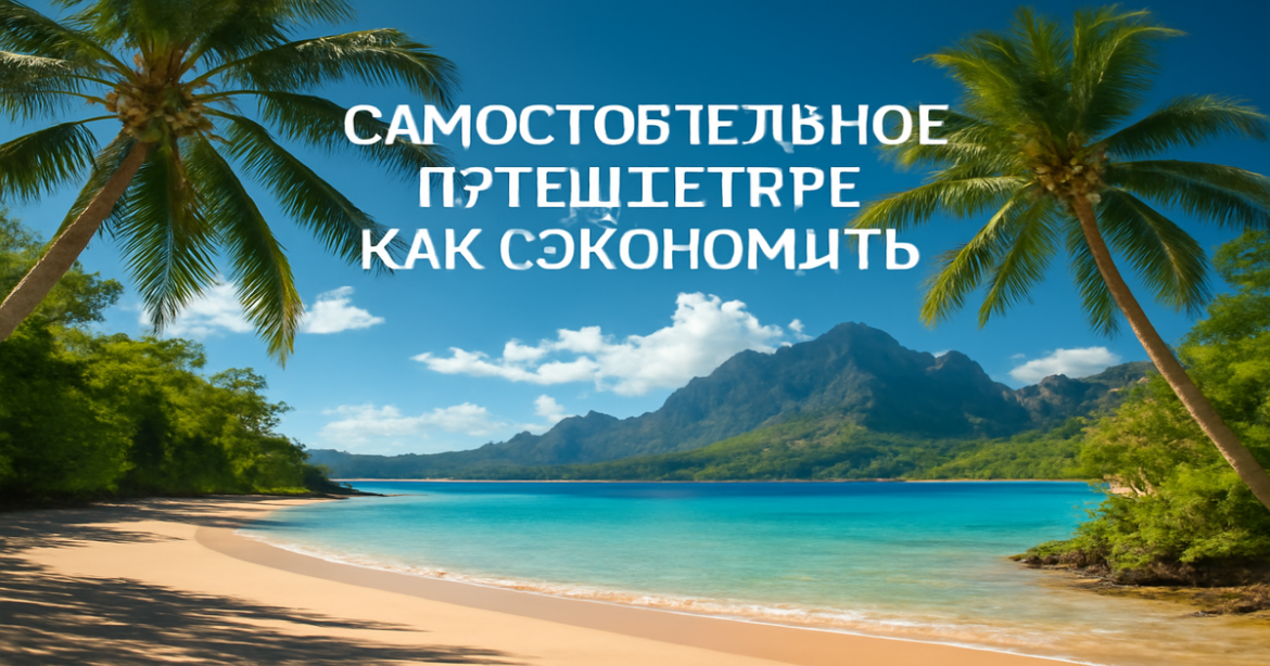 Inspiring beach scene for 'Самостоятельное путешествие: как сэкономить' showcasing nature's beauty.