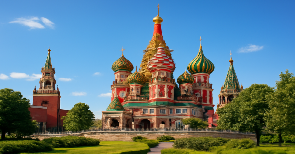 Discover the beauty of Russia as you explore visa options for tourists, featuring Red Square and St. Basil's Cathedral.