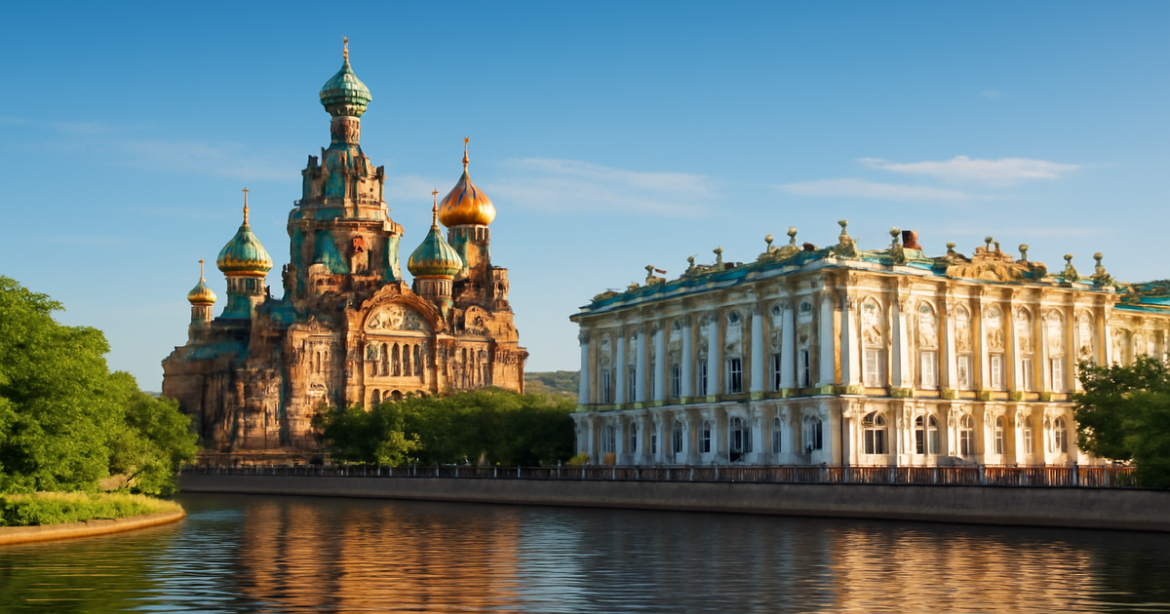 Explore the stunning достопримечательности Санкт-Петербурга with this captivating travel image.