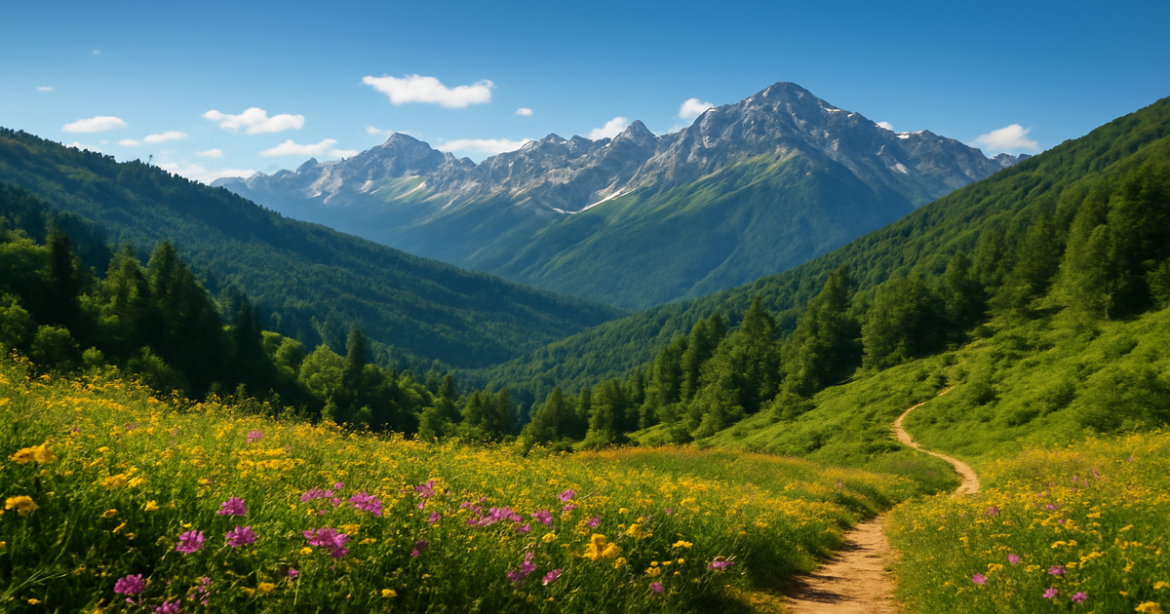 Stunning Красная Поляна landscape showcasing mountains and nature, perfect for travel guide inspiration.