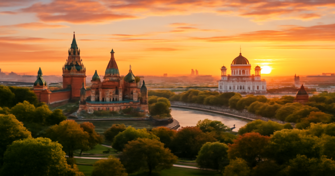 Explore stunning города для путешествий in Russia, showcasing culture and nature in a captivating landscape.