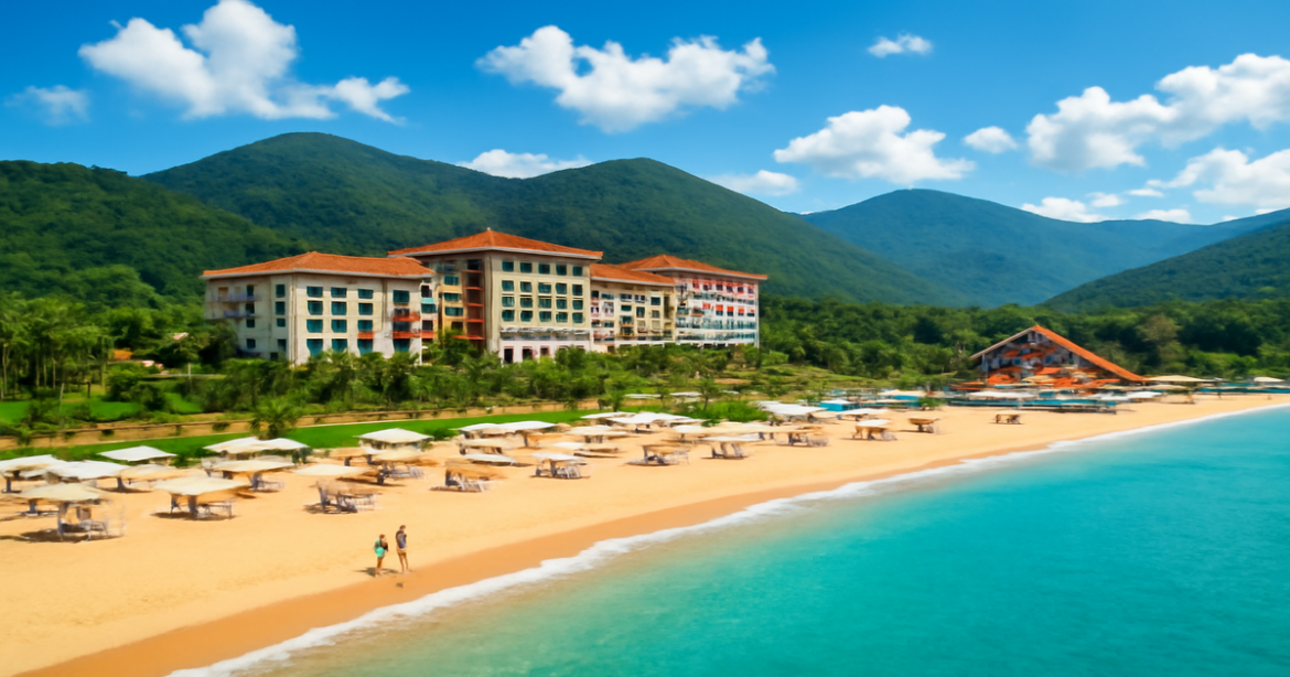 Explore stunning курорты для семейного отдыха in Russia, featuring beaches and mountains perfect for families.