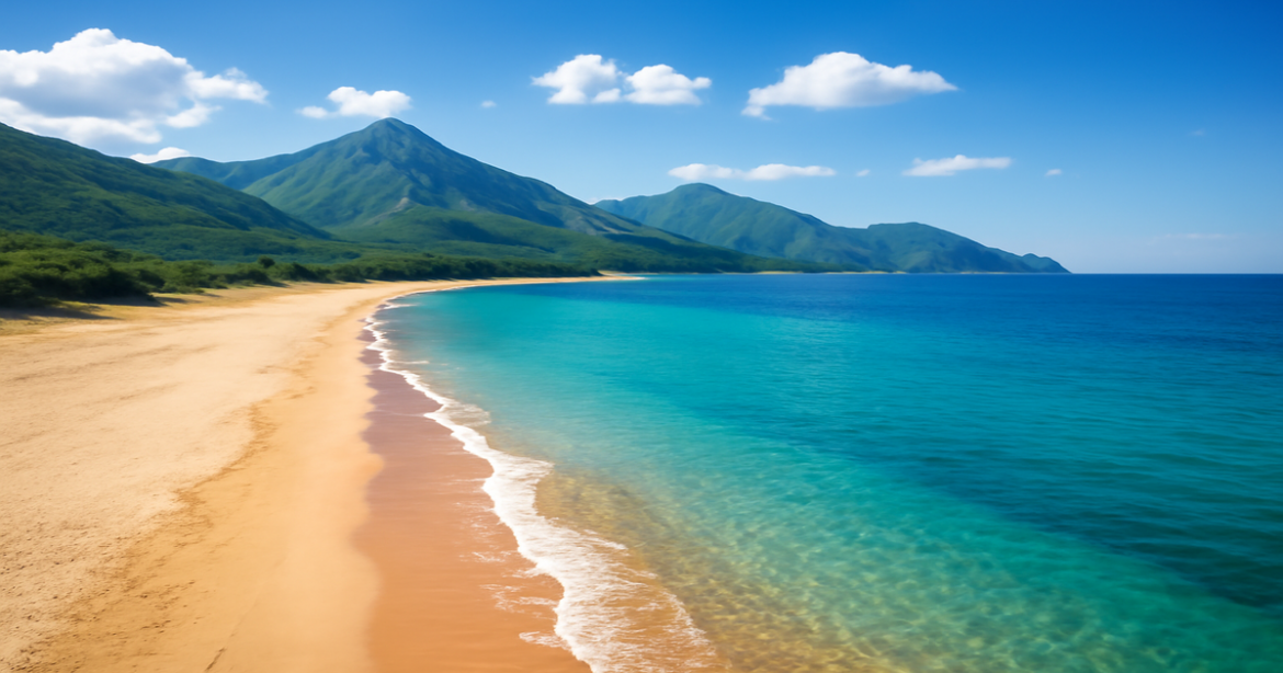 Explore the beauty of пляжи России with this stunning beach scene, perfect for summer vacations.
