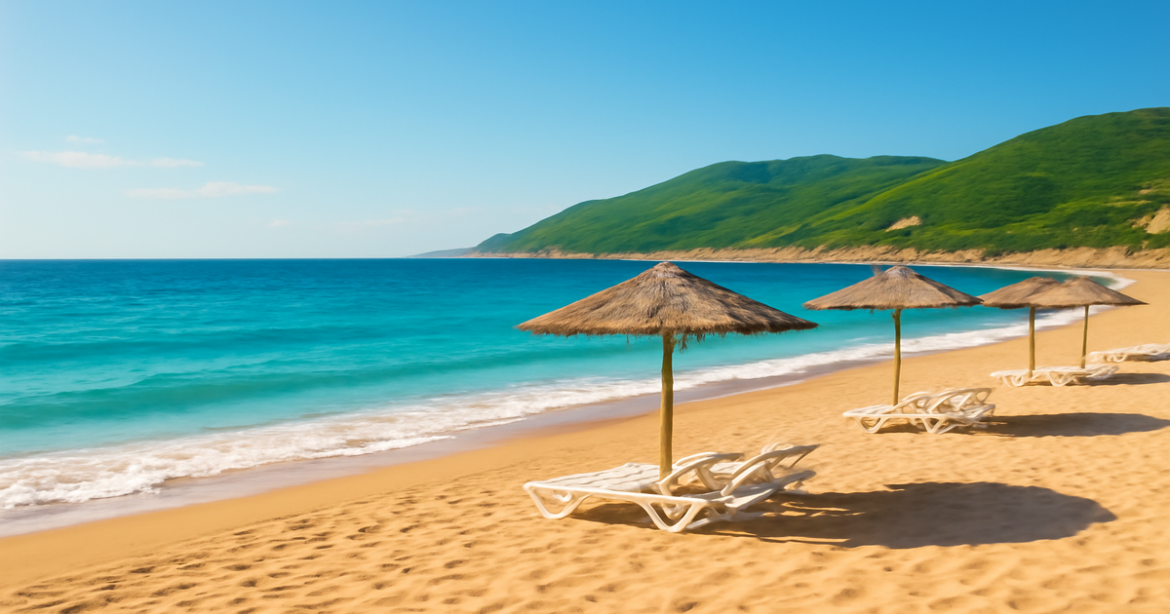 Explore budget-friendly beaches in Crimea, showcasing serene coastlines and natural landscapes.