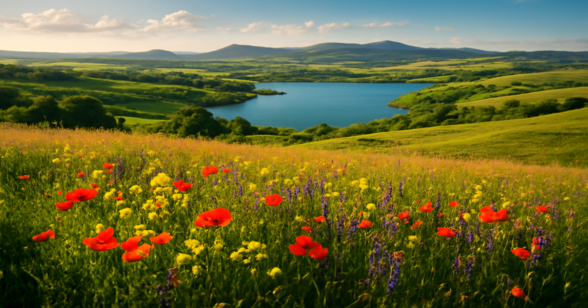 Stunning landscape for a бюджетное путешествие по России, showcasing nature's beauty and serene travel destinations.