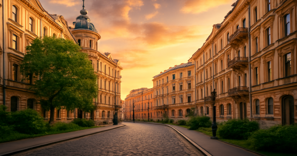 Explore the charm of Saint Petersburg with this captivating image for остановиться в Санкт-Петербурге.