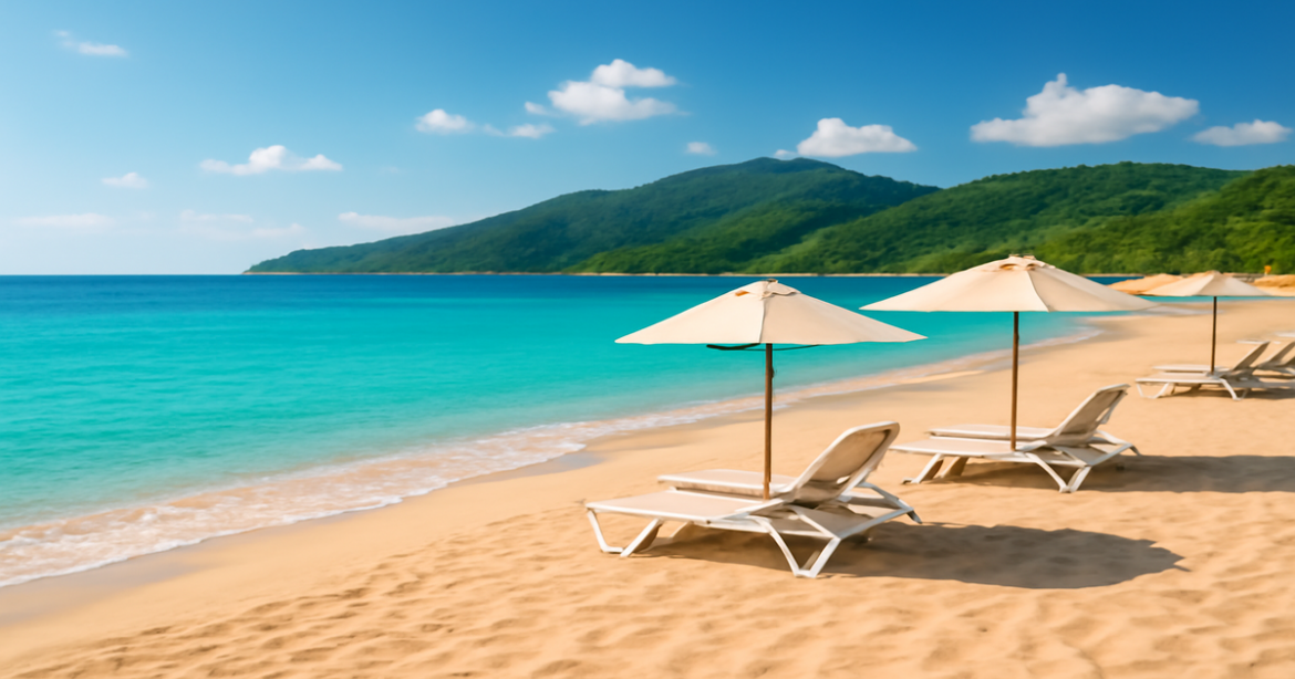 Explore the beauty of пляжи России with this stunning beach scene perfect for your travel inspiration.