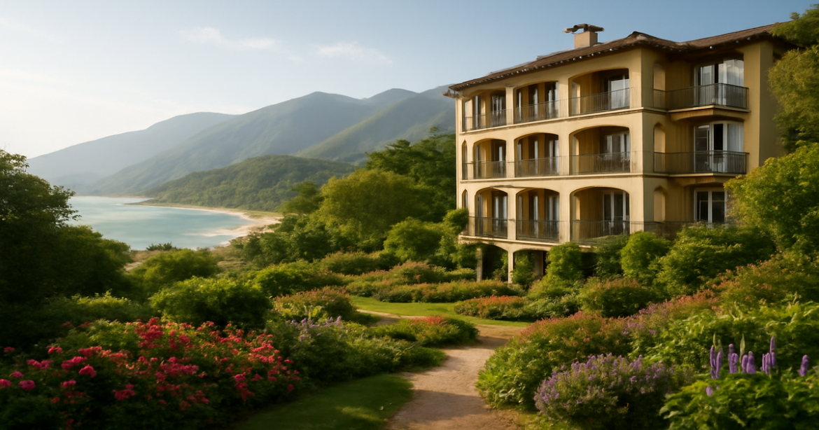Stunning hotel image illustrating how выбрать отель for a perfect travel experience.