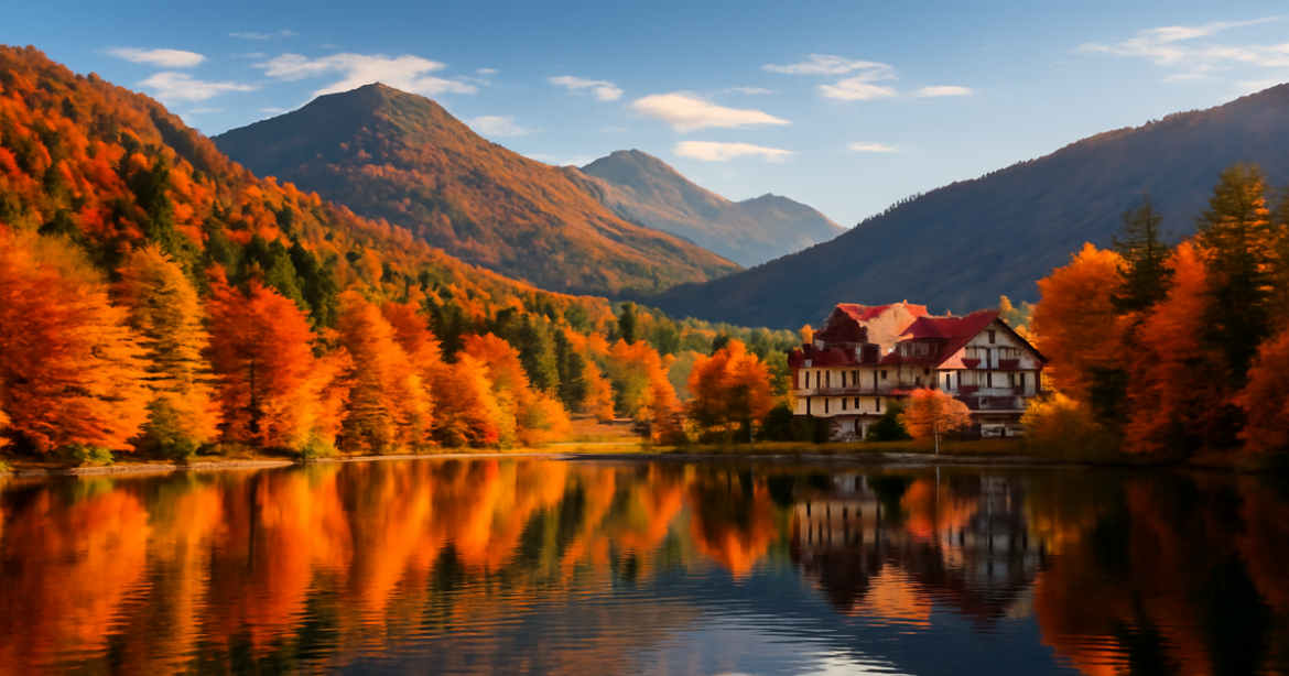 Explore breathtaking travel destinations for осенние каникулы with stunning autumn landscapes and serene nature.