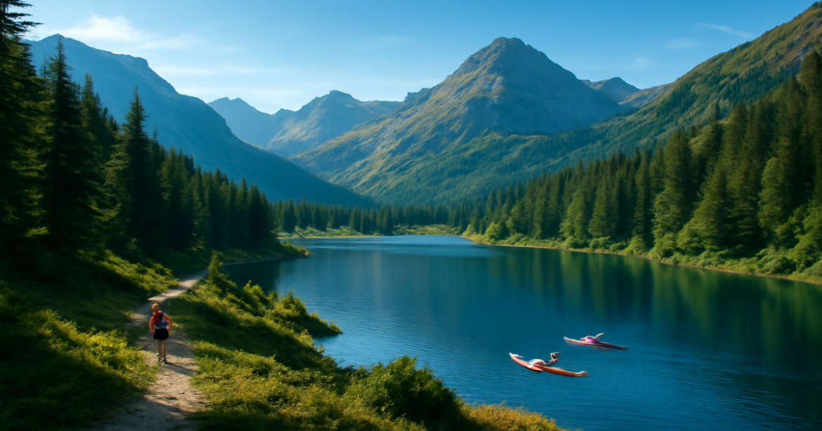 Explore курорты России for outdoor adventures amidst stunning natural landscapes.