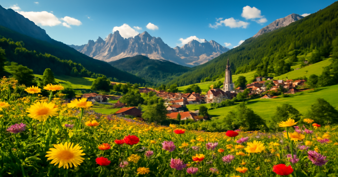 Stunning landscape image for оформление визы в Европу article, highlighting European destinations.