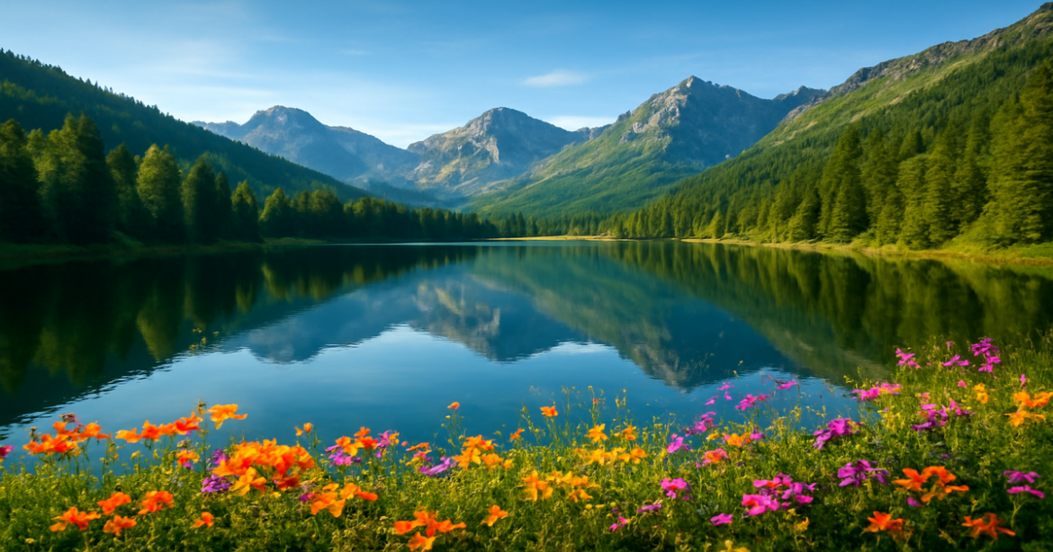 Explore the stunning озера России, showcasing nature's beauty in a picturesque landscape.