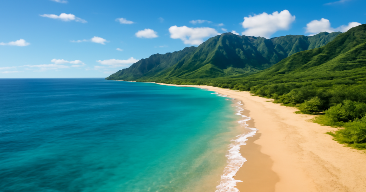 Inspiring view of a travel destination showcasing путешествия на самолете with beaches and mountains.