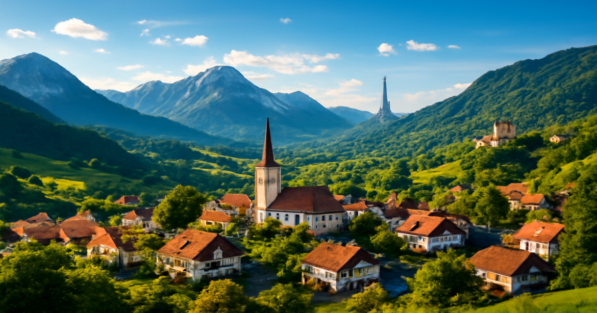 Stunning European landscape showcasing travel destinations and nature, perfect for understanding виза в Европу.