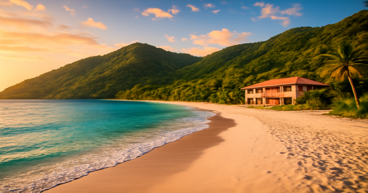 Explore budget travel with expert выбор авиабилетов tips amidst stunning beach and mountain landscapes.