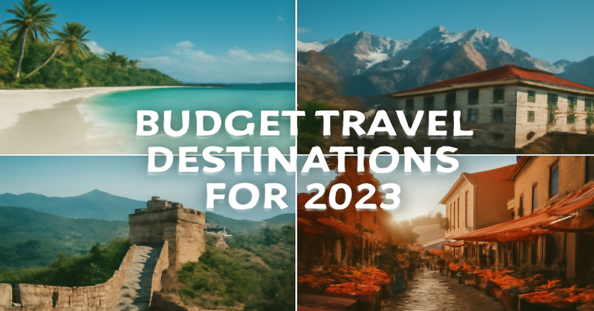 Explore top budget travel destinations for 2023 in this stunning image highlighting nature landscapes.