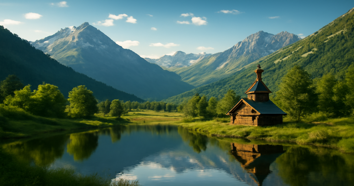 Stunning landscape for одиночные путешествия в России, highlighting nature and cultural beauty.