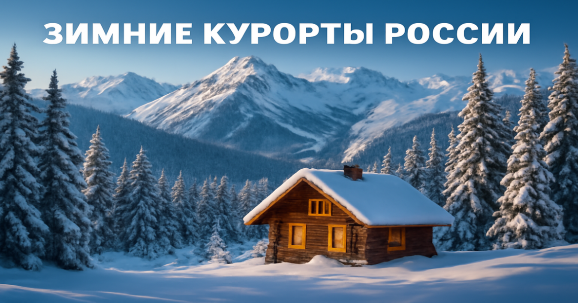 Explore stunning зимние курорты России with breathtaking winter landscapes and cozy cabins.