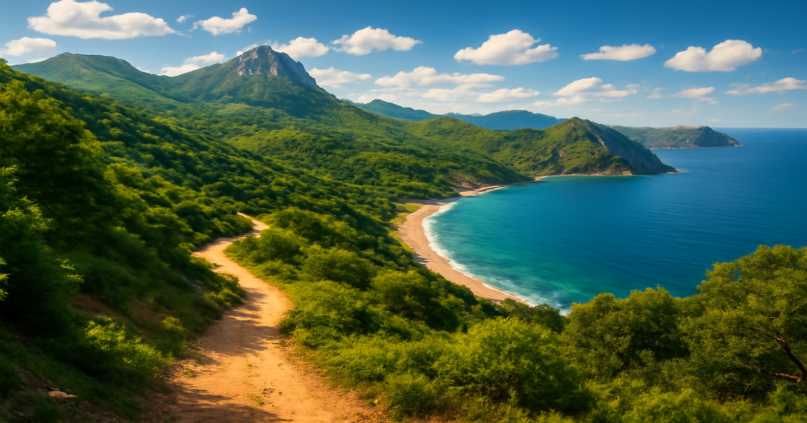 Explore the stunning туристические маршруты Крыма in this vibrant landscape of nature and adventure.