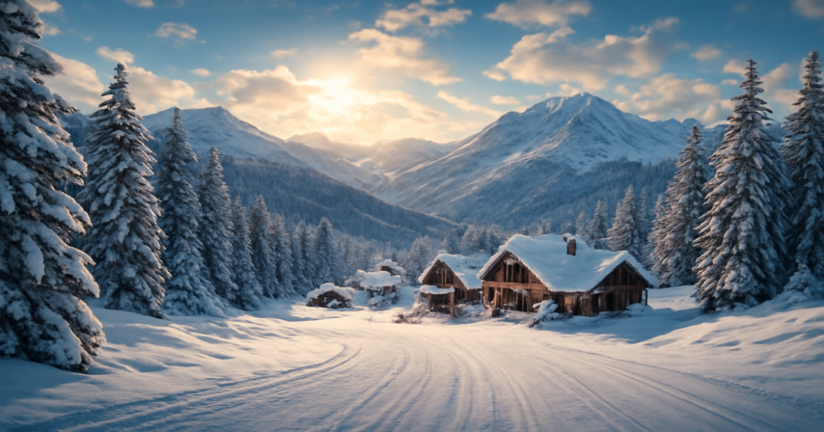 Stunning winter resort landscape showcasing top зимние курорты for an inspiring vacation.