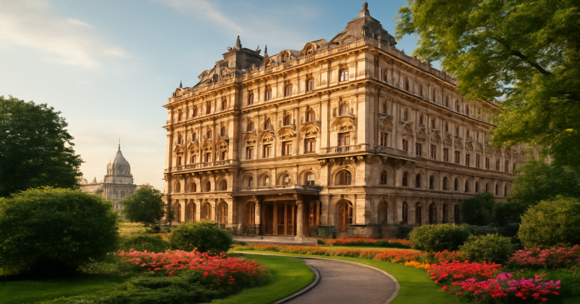 Luxurious отели Санкт-Петербурга with stunning architecture and inviting surroundings.