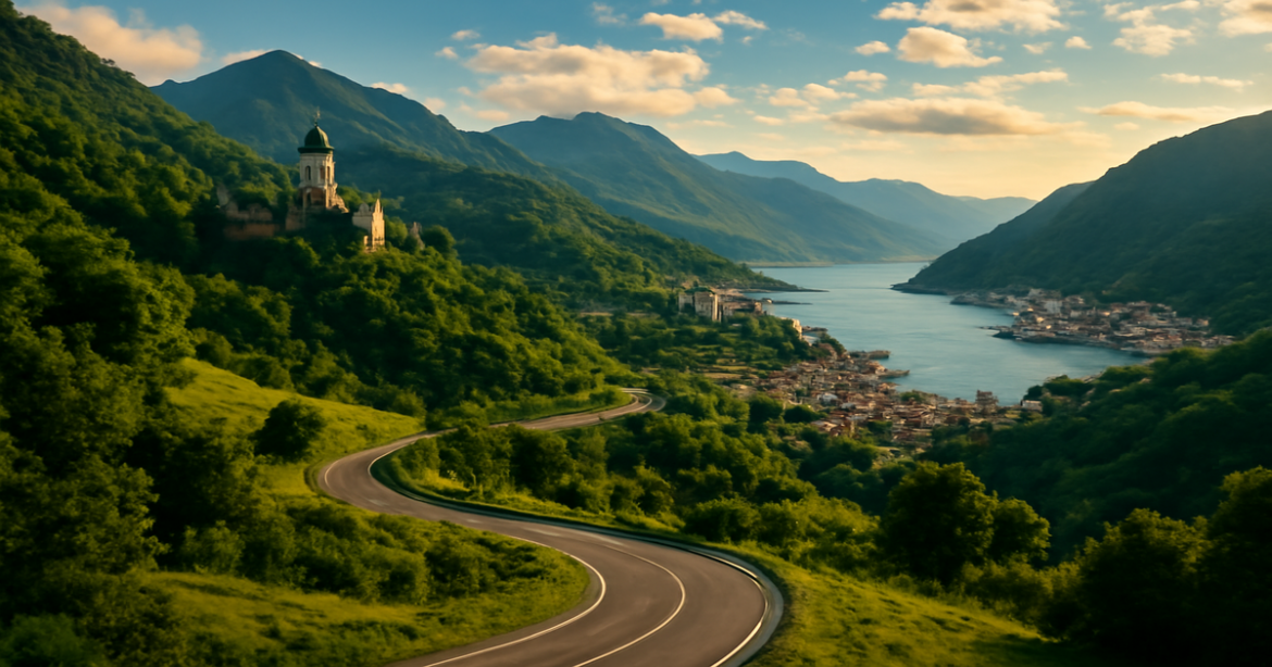 A breathtaking route through Europe, showcasing diverse landscapes perfect for an ideal маршрут по Европе.
