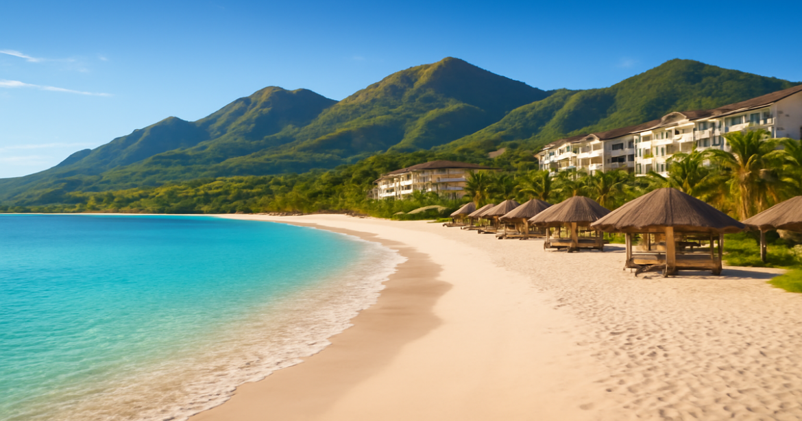 Stunning beach scene for choosing a travel destination for vacation at sea in 2026.