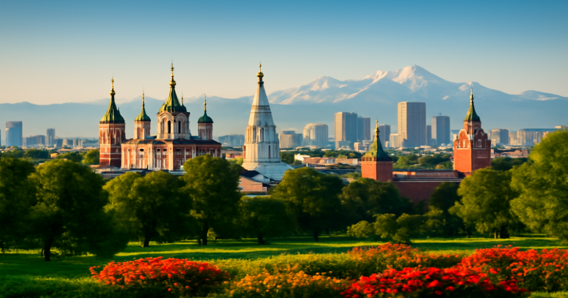 Explore красивые города России with stunning architecture and scenic landscapes.