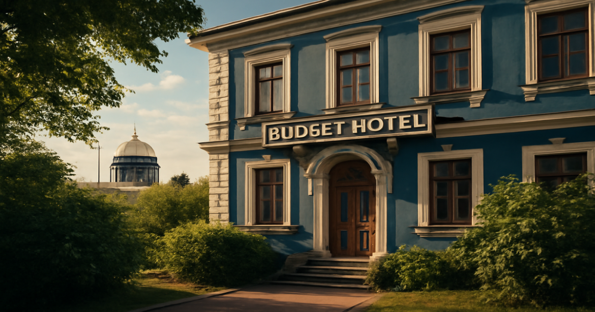 Explore budgetные отели Санкт-Петербурга with this inviting image of a charming hotel.