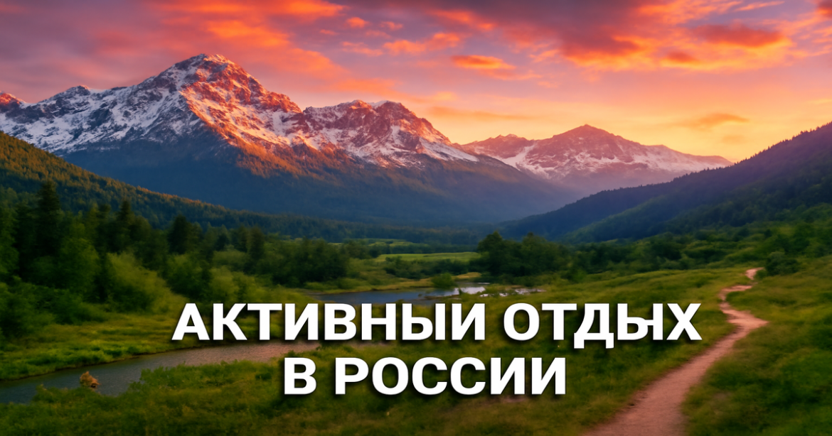 Stunning landscape showcasing активный отдых в России with mountains, nature, and adventure.