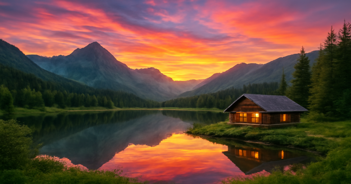 Stunning mountain landscape ideal for выходные поездки near Moscow.