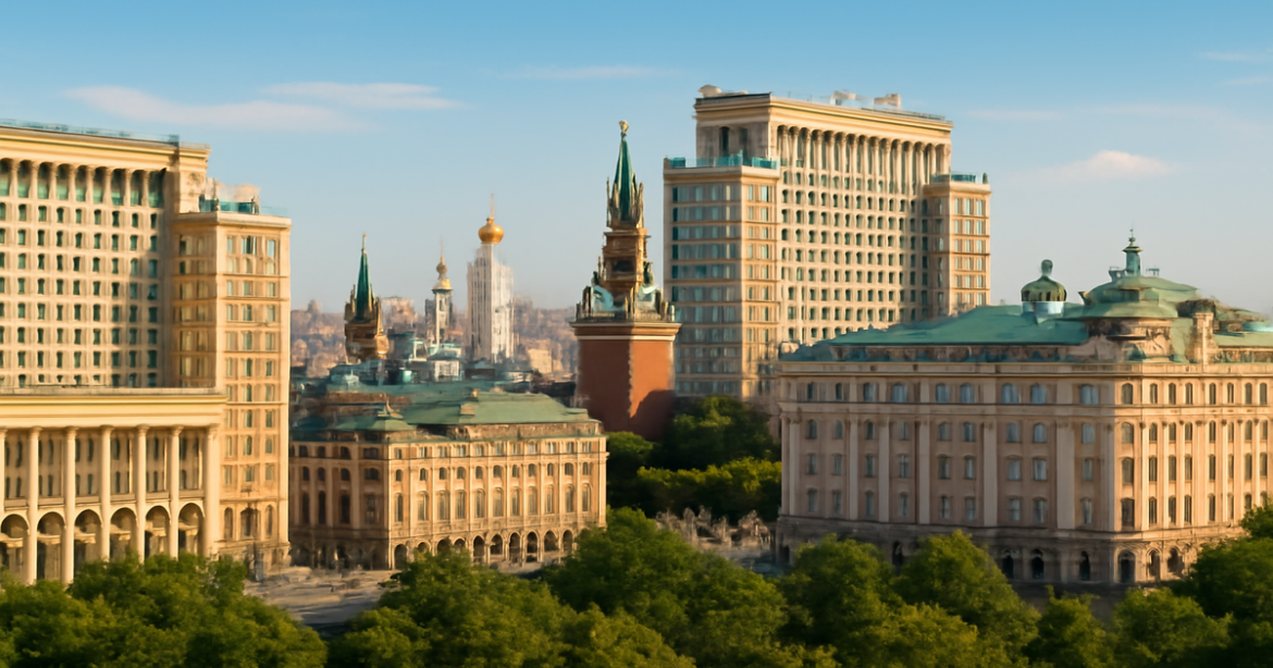 Explore stunning отели в Москве with a captivating cityscape view, showcasing architecture and nature.