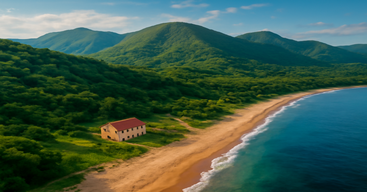 Stunning Russian landscape perfect for budgetные путешествия, showcasing mountains and beaches.