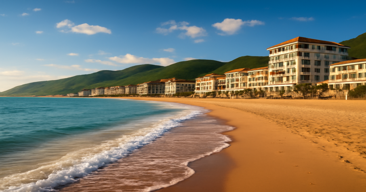 Explore the breathtaking пляжные курорты Краснодарского края with beautiful beaches and luxurious hotels.