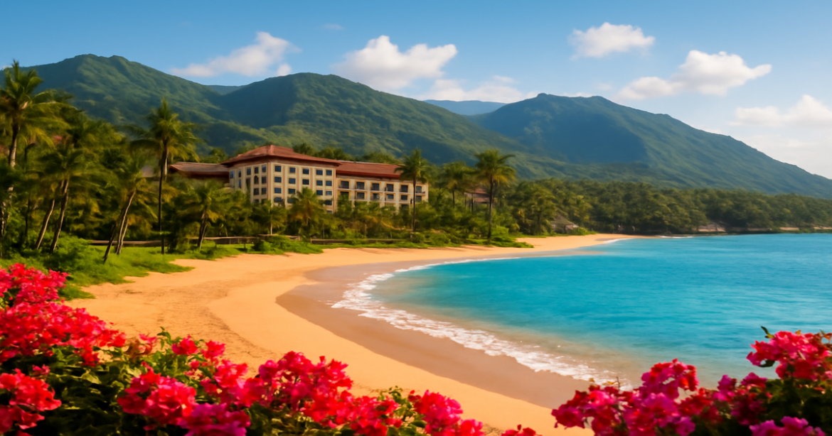 Inspiring beach scene ideal for 'подготовка к отпуску' showcasing travel destinations and nature.