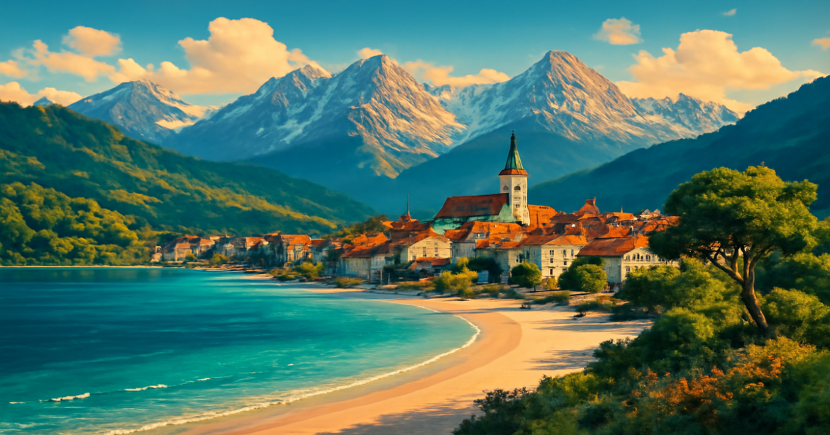 Stunning landscape of Europe highlighting travel destinations for получение визы в Европу.