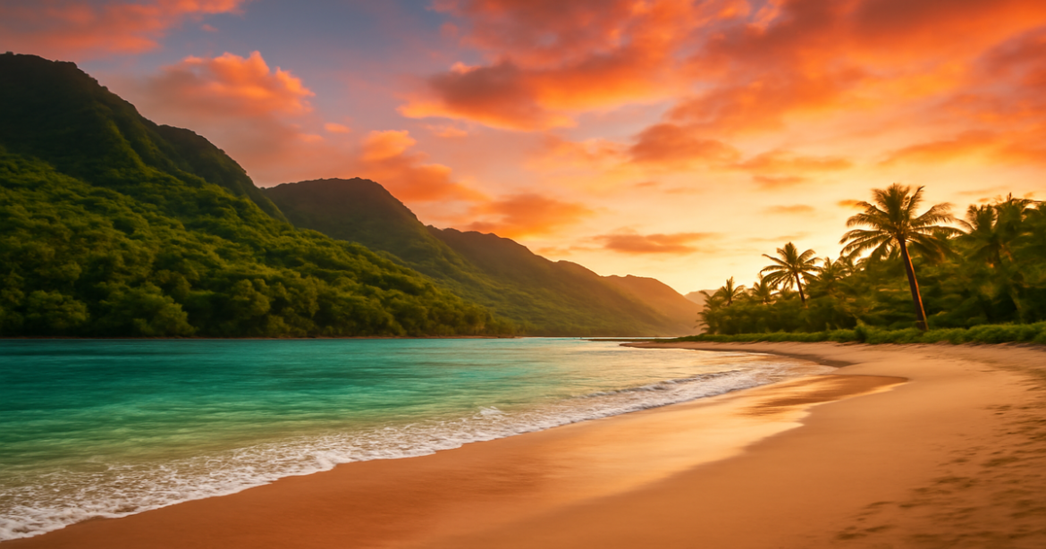 Explore budgetные перелеты to stunning beaches and mountains in this inspiring travel destination image.
