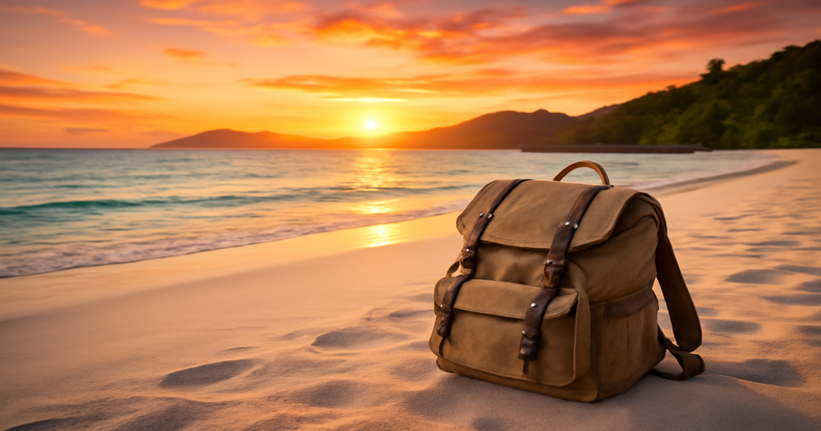 Stunning beach scene for путешествие в одиночку, showcasing nature's beauty and adventure.