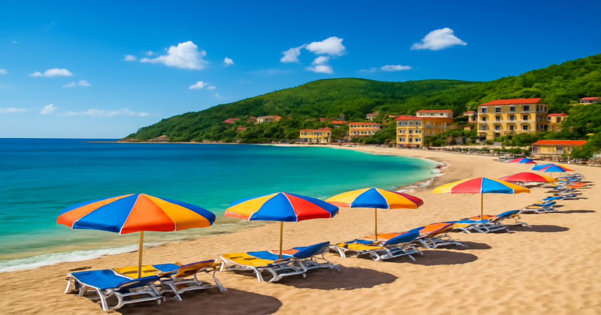 Explore budgetные курорты Черного моря with stunning coastal views and inviting beaches.